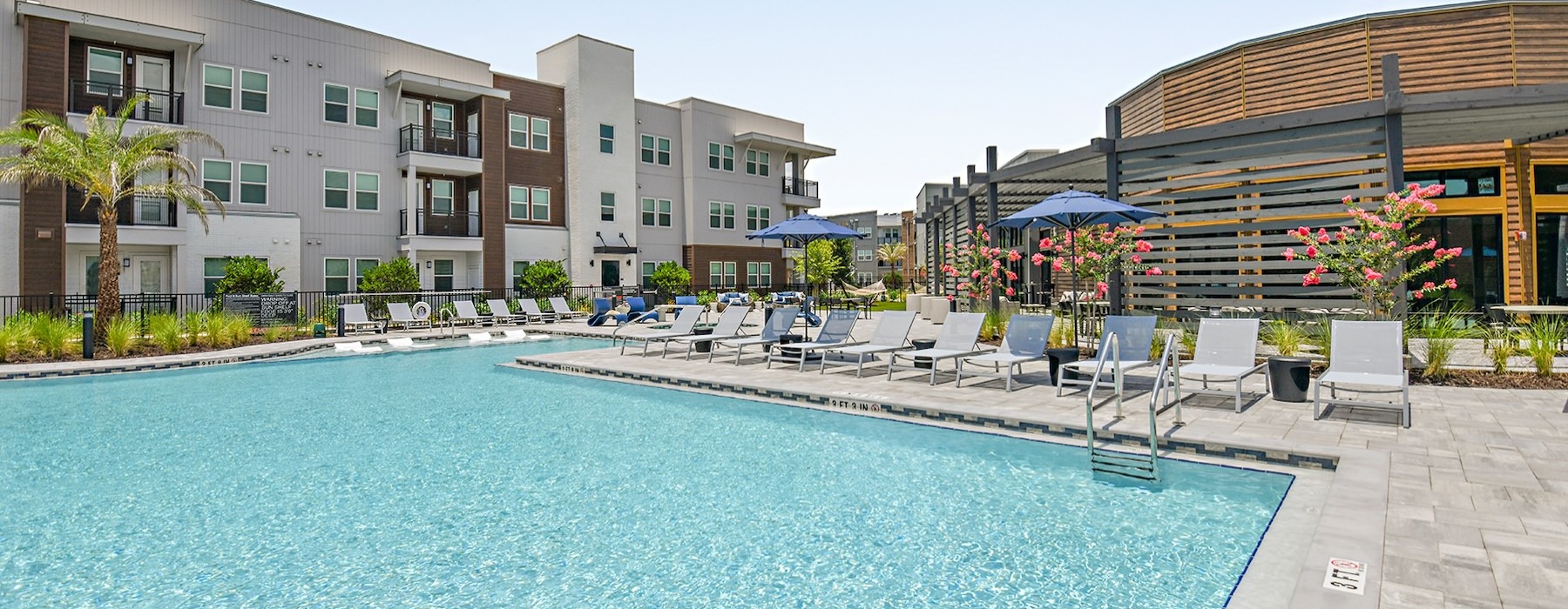 swimming pool in a courtyard