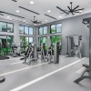 a gym with exercise equipment